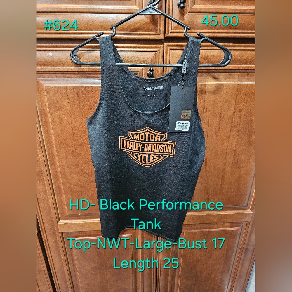 Harley Davidson Black Performance Tank #624